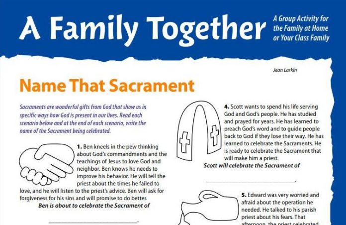 1-Name the Sacrament