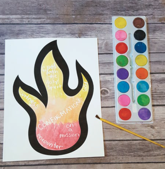 The Fire of the Holy Spirit A craft to support a lesson on