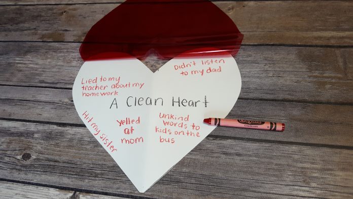 The Joy of a Clean Heart : A craft about Penance and Reconciliation