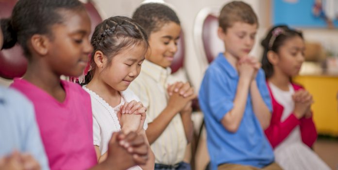 Children Praying Together