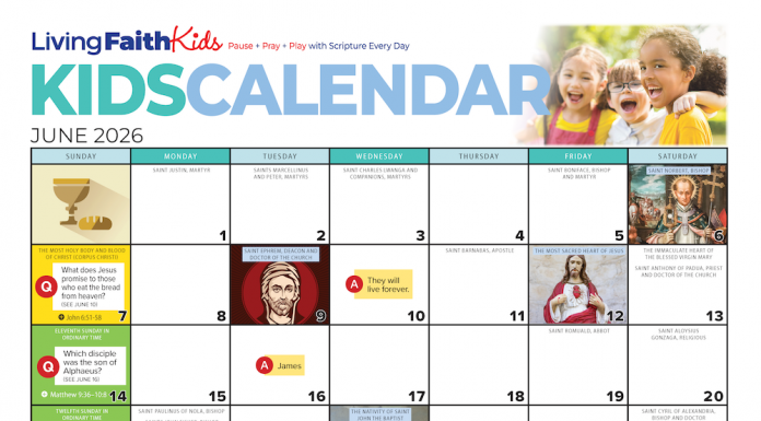 Catechist Kids Calendar